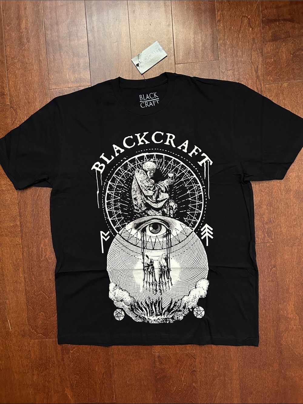 Blackcraft Cult Men's Black Graphic Tee, Size XL, NWT